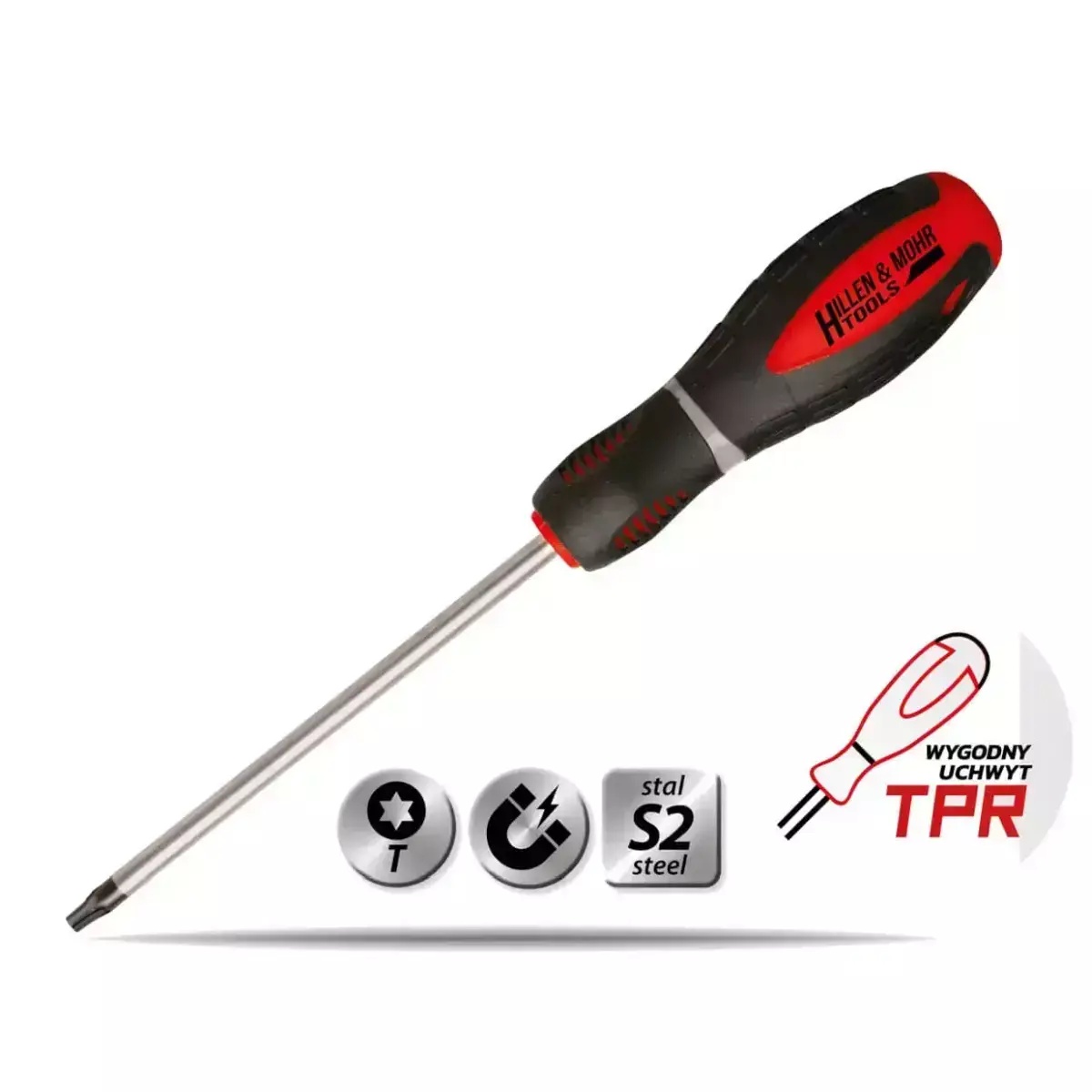 Şurubelnită torx t8x80mm,otel s2,m&acirc;ner din 3-materiale