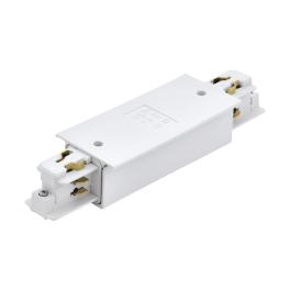 3-phase Power Feed-in recessed white, Plastic
