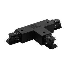 3-phase T-connector black surface plastic, links
