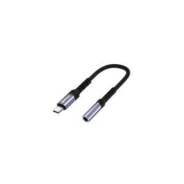 ADAPTOR AUDIO USB-C - JACK 3.5MM - NEGRU