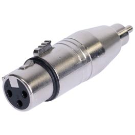 Adaptor xlr mama - rca tata metal