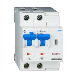 AFDD, seria Lisa, B 25 A, 2 poli, 30 mA, tip AC, 10 kA