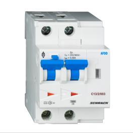 AFDD, seria Lisa, C 13 A, 2 poli, 30 mA, tip A, 10 kA