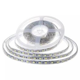 Banda led smd2835 120led/m 24v 6400k ip65 10m