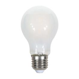 Bec led a60 e27 5w cu filament 2700k alb cald sticla mata