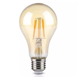 Bec led a67 e27 8w cu filament 2300k alb cald