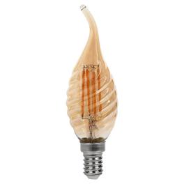 Bec led e14 4w cu filament 2200k alb cald
