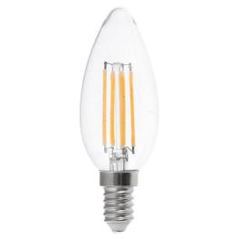 Bec led e14 6w cu filament 4000k alb neutru