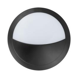 Bellaria wall-mounted luminaire round 6W 4000K black IP66