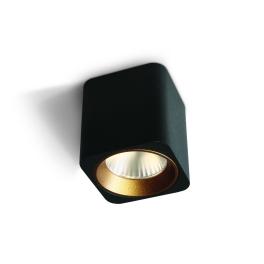 Bigo-SQ Ceiling light 7W LED 500lm 3000K 35° 230V IP20 negru