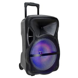 Boxa portabila iluminata led 12"/30cm 35w rms cu usb/sd/bt/fm