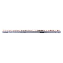 Busbar, 1xRCCB 4-pole, 2xMCB 4-pole, 18 x MCB 1+N/1 MW, 30MW