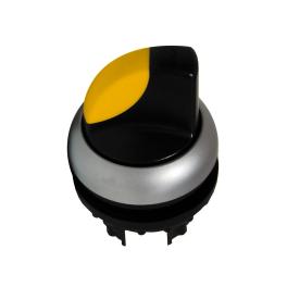 Buton selector 0-1 cu revenire galben
