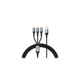 CABLU 3A 3IN1 USB LA USB-C - LIGHTNING - MICRO USB