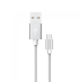 Cablu micro usb 1m platinum editon - argintiu