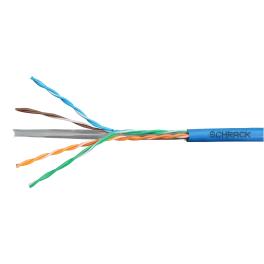 Cablu U/UTP Cat.6, 4x2xAWG23/1, 300MHz, PVC, Eca, albastru