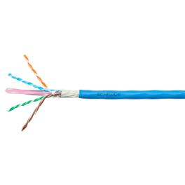 Cablu U/UTP Cat.6a, 4x2xAWG23/1, 500MHz, LS0H, Eca, albastru
