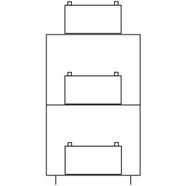 cadru baterii 18xNLBA055 - NLBA100 pana la 850x1150x470mm