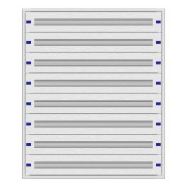 Cadru montaj compl. 4-24UV, 8 şine, plastr.plastic