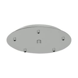 Canopy 5-fold, surface mounted dust-grey (RAL 7037)