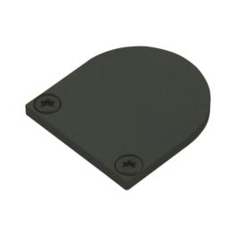 Capac profil TBF rotund inchis negru