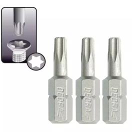 Capete de şurubelnită torx t25x25mm, 3buc blister