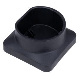 Charging cable retainer, TYPE2, thermoplast, wall-mount