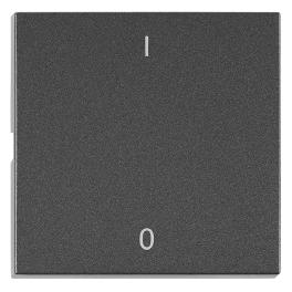 Clapetă cu simbol I/0, antracit