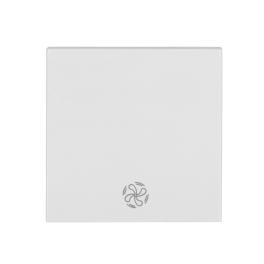 Clapetă cu simbol VENTILATOR, alb