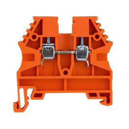 Clemă de fază, conex. cu şurub, AVK 2,5, portocaliu, 2,5 mm²