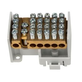 Clemă derivaţie 1 modul, 1 intrare şi 12x16 mm²