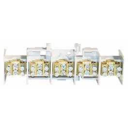 Clemă derivaţie 5 module, 5x25mm² fiecare cu 2x16mm²