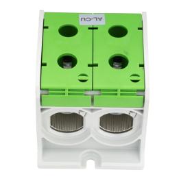Clemă dublă (2*1p) Al-Cu, verde, 300mmp / 240mmp cu pin