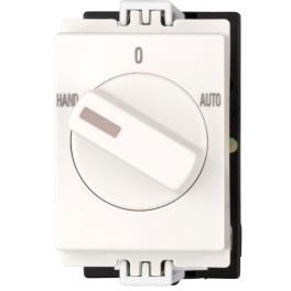 Comutator HAND-0-AUTO, fixare pe șină 1p, 10A