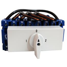 Comutator modular 4-poli, 80A, 30kW, 1-0-2