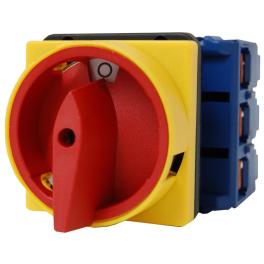 Comutator oprire de urgenţă, montaj frontal, 3P, 80A, 30kW