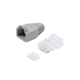 Conector RJ45 Cat.6 neecranat inclusiv manson gri, 100 buc