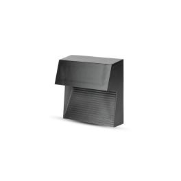 CORP ILUMINAT LED STEPLIGHT MONTAJ SCARA/PERETE 3W 4000K - NEGRU