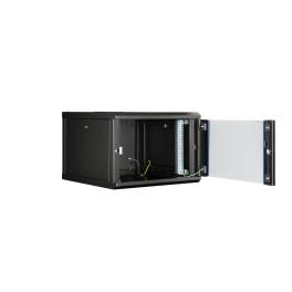 Dulap de perete DTW, 7U H=423 x W=600 x D=600, 19", negru