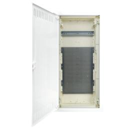 Dulap media plat+uşă met+cuvă încastr. gipsc, 4-rând 12/14UH