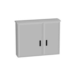 Dulap poliester deschis jos+ac.antipl., 2 uşi, 1000x1250x312