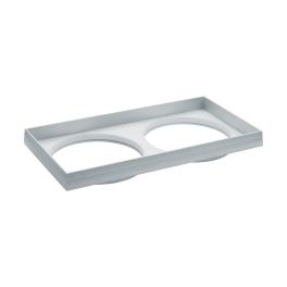 Ferronego Installation frame "111" square / 2-fach silver