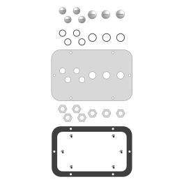 Flanşă intrare cabluri în WSA tip A, cu 7 intrări