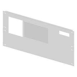 Front plate 4B10 sheet steel with cutout, 4 unit-wide