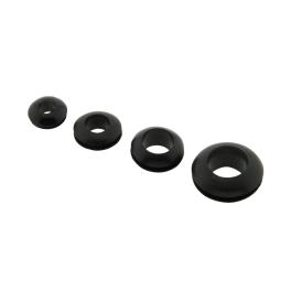 Gummi cable gland black mounting hole 10mm inside 8mm