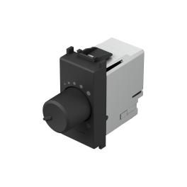 Insert dimmer cu buton rotativ, RLC 0-60W, 1M, negru