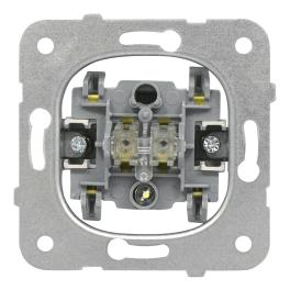 Insert întrerupător 2P 10A, cu semn. de control, cl.elastice