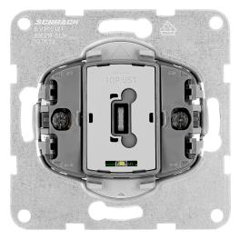 Insert întrerupător simplu, 2 poli, 10A, lumină control. el