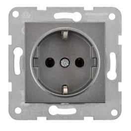 Insert priză, conexiune cu șurub, antracit