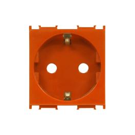 Insert priză cu protecţie mărită, 16A, cleme cu şurub,orange